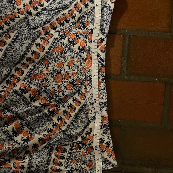BOCA BAY ABOVE MIDI SKIRT SIZE L Navy Orange Boho - Picture 4 of 10
